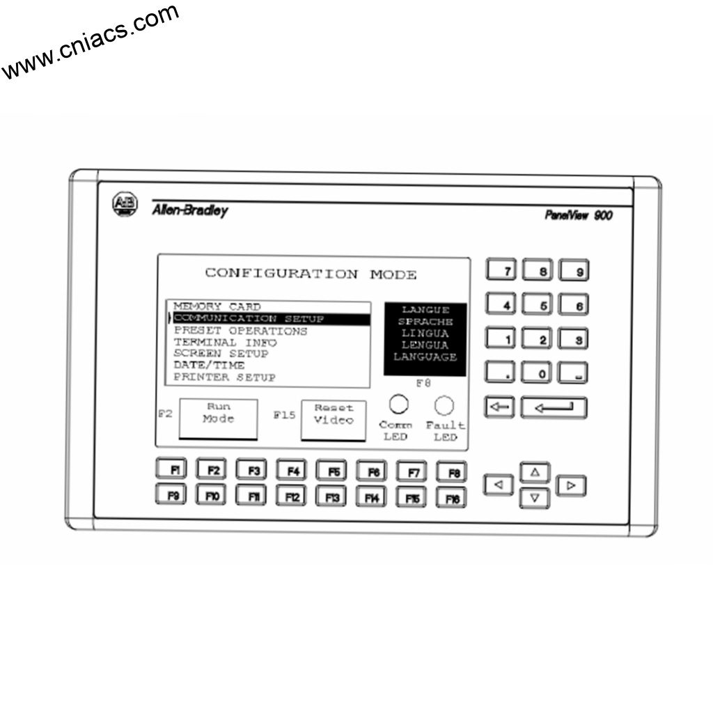 A-B 2711P-K15C6A2 Keypad I/O Module (6-channel, Analog, Variant A2)