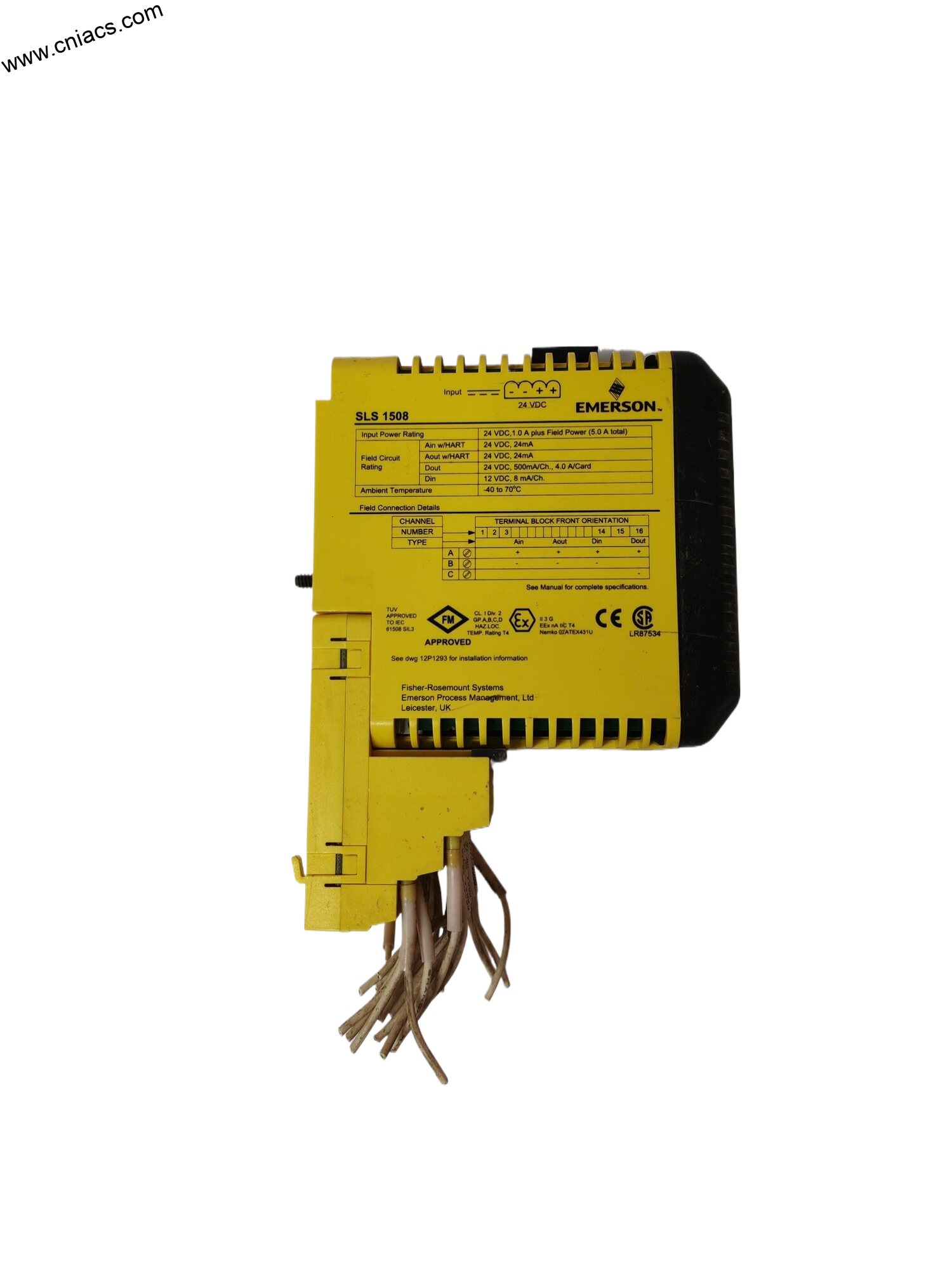 EMERSON VE3008CE3008KJ2005X1-MQ112P6381X032 I/O Module, Compact, High-Performance